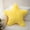 Yellow, variant on Xecvkr Star Shaped Throw Pillow, Decorative Cushion for Bed or Couch, Soft Faux Fur Material, Home Decor, Multiple Colors, 15.74 Inches Diameter