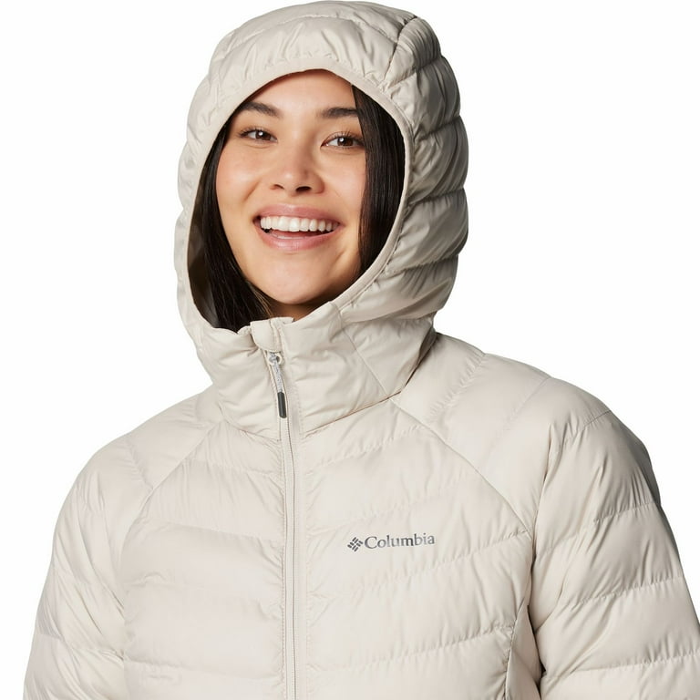 Women's Columbia Powder Lite II Hooded Jacket Color: Dark Stone