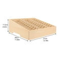 thumbnail image 2 of LABELEPH 1Set Khaki Rectangular Grids Wood Multi-Functional Storage Box for Home Use and Storage, 2 of 8