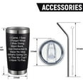 thumbnail image 4 of I Came I Saw I Forgot Funny Tumbler Gift 20oz Insulated Tumbler Stainless Steel Vacuum Travel Coffee Mugs with Lid and Straw Birthday Gifts for Friends (Black), 4 of 6