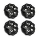 thumbnail image 1 of Yuarrent Juego de 4 ruedas giratorias de acero inoxidable para muebles de oficina, ruedas giratorias para electrodomésticos Decoración del hogar 4 piezas negro, 1 of 6