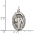 thumbnail image 3 of Sterling Silver Antiqued Miraculous Medal (23 X 12) Made In United States qc441, 3 of 5