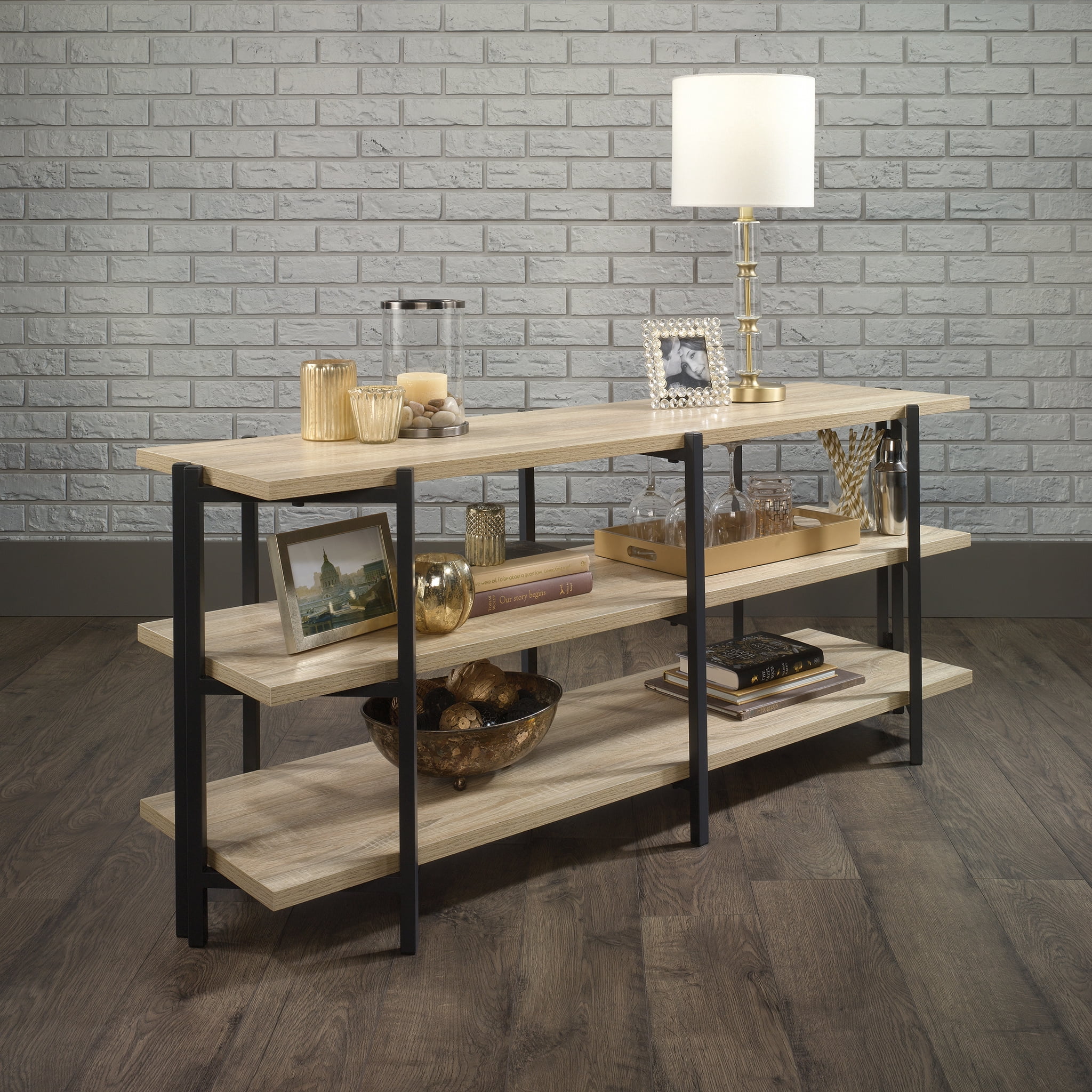Curiod TV Stand for TVs up to 54", Charter Oak Finish