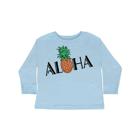 

Inktastic Aloha- with pineapple Gift Toddler Boy or Toddler Girl Long Sleeve T-Shirt