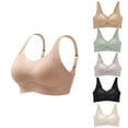 thumbnail image 3 of WCMZJ Womens Seamless Push Up Bra No Underwire Comfort Support Breathable Soft Wireless Bralette Full Coverage Sport Everyday Bra Black L, 3 of 3
