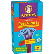 Annie's Organic Peel-A-Parts Fruit Flavored Snacks, Gluten Free, 6 Count, 3.3 oz