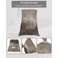 thumbnail image 7 of Brown Pillow Covers King Size 2 Pack, Modern Abstract Art Oil Painting Ombre Soft Bed Throw Pillowcases Breathable Cooling Long Lumbar Body Pillow Sham Cover for Bed Sofa 20''x36'', 7 of 7