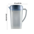 thumbnail image 3 of Plastic Pitchers with Handle and Lid,3L Large Pitchers for Drinks,Fridge Door Water Jug with Handle Plastic Pitcher with Flip Top Lid Perfect for Making Teas and Juices,Cold Drinks Iced Tea Pitcher, 3 of 8