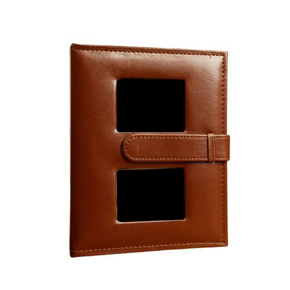 Amaiiu 6Inch Photo Album Centerfold Type Lightweight Picture Collectioner Elegant Portable Home Accessory Home Birthday Gallery Brown