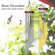 thumbnail image 4 of 2 Pieces Wind Chimes with 12 Aluminum Tubes Wind Chimes with Red Wooden Pedal for Home Patio Garden Tree, 4 of 4