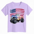 thumbnail image 3 of NIEWTR Boys Casual Crew Neck T-Shirts Short Sleeve Lightweight Cotton Tees Plush Soft Toddler Tops for Home Comfort（Purple,5-6 Years), 3 of 3