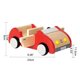 thumbnail image 3 of Casa de muñecas con forma de coche de juguete familiar, de madera, para casa de muñecas, color rojo, 3 of 5