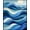 Blue, Pattern 3, variant on ODIKA 4' x 6' Machine Washable Non-Slip Area Rug, Contemporary Wave High Traffic Rug, Purple, 123738