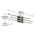thumbnail image 4 of Artika Grid 27 in. 1-Light Matte Black Modern Integrated LED 3 CCT Vanity Light Bar for Bathroom, 4 of 6