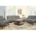 thumbnail image 6 of Mid-Century Sofa in Charcoal Fabric with Coffee Finish Legs, 6 of 8