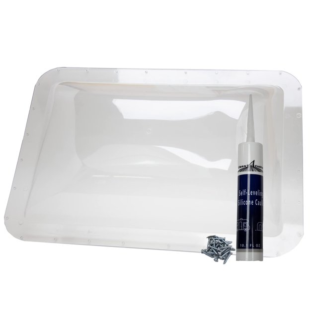 Class A Customs | USA Made Premium Heavy Duty RV Camper Trailer Skylight - 18 x 26 OD / 14 x 22 ID Clear - Install Kit CS