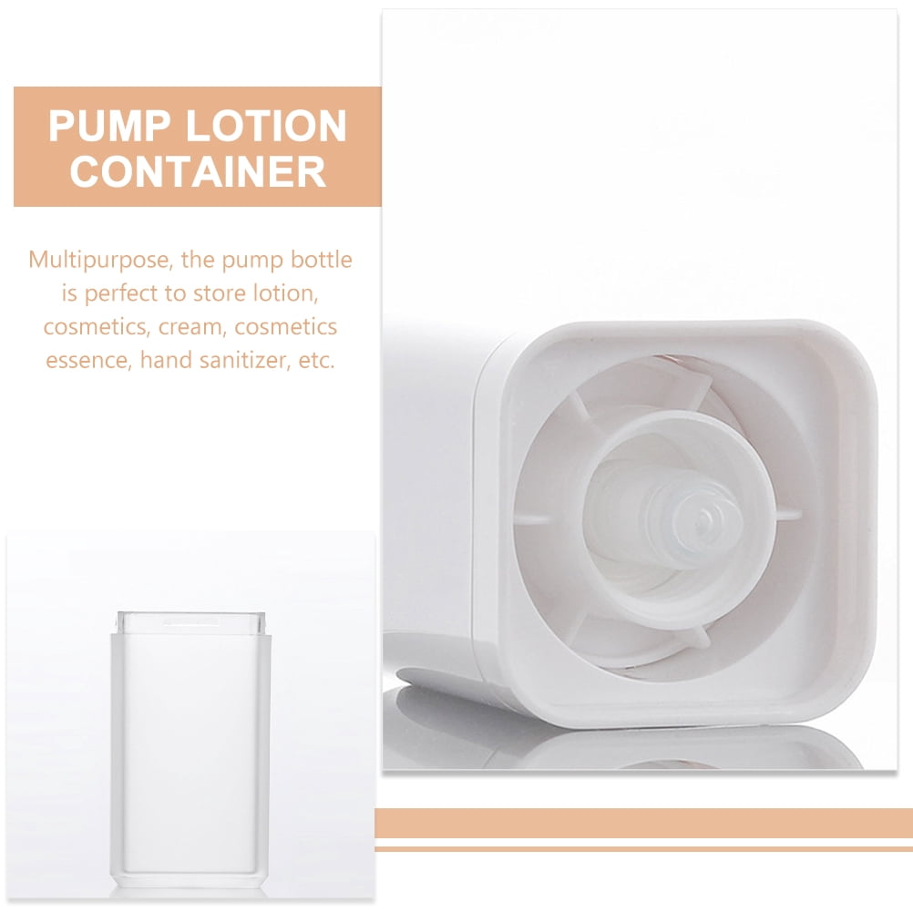 BESTYASH 4-Pack White Airless Pump Bottles Refillable Travel Lotion Containers Lightweight for Cosmetics and Creams