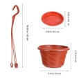 thumbnail image 2 of OUNONA 10 Macetas De Plástico Para Colgar Perfecas Para Decorar, 2 of 6