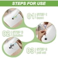 thumbnail image 3 of 3 Pieces 50 Feet Drain Snake Hair Clog Remover, Durable Flexible Drain Unblocker Tool for Bathroom Sink Shower Kitchen Drains, 3 of 7