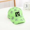 thumbnail image 4 of Minecraft Creeper Children's New Cartoon Outdoor Sun Protection Shading Boys Girls' Baseball cap Hat, 4 of 5
