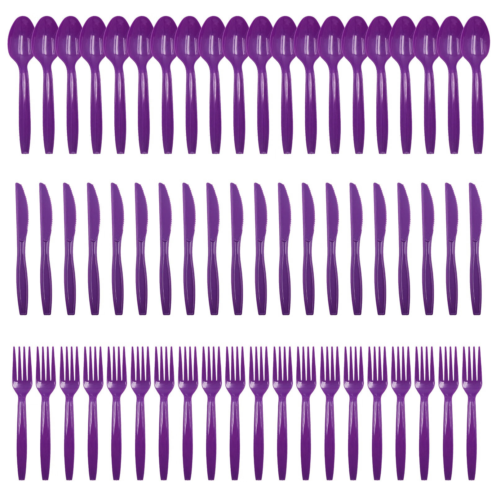 Clear Plastic Spoon Party Disposable Forks Utensils Plastic Cutlery