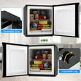 thumbnail image 4 of Costway 1.1 cu.ft. Compact Mini Upright Freezer Stainless Steel Single Door Home Dorm, 4 of 10