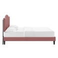 thumbnail image 5 of Modway Juniper Channel Tufted Performance Velvet King Platform Bed in Dusty Rose, 5 of 11