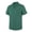Green, variant on Men Textured Vertical Stripe Short Sleeve Camp Collar Shirt Full Button Placket with Chest Pocket Lightweight Casual Wear