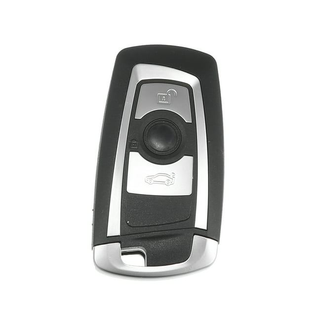 Unique Bargains Car Key Fob Shell 3 Button Remote Control Key Case Keyless Entry Housing Silver Tone for BMW X5 X6 525i 335i 2004-2011