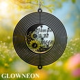 thumbnail image 5 of GLOWNEON Personalized Alphabet Couple Wind Spinner, Moon and Flower Metal Wind Spinner Art Decor, 5 of 5