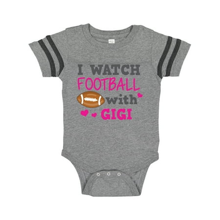 

Inktastic I Watch Football with My Gigi Gift Baby Boy or Baby Girl Bodysuit