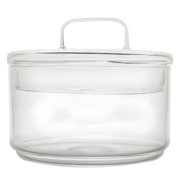 ACDANC Glass Salad Bowl Mixing Bowl All Round Serving Bowl with Lid For Salad Ketchup Appetizers Condiment