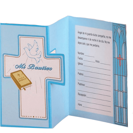 blue cross mi bautizo spanish baptism invitations invitaciones with