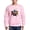 Pink, variant on - Pugs Ninja T Shirt - Crew Neck Sweatshirt