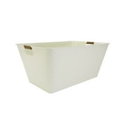 Better Homes & Gardens White Galvanized Large Rectangle Tub21.96 IN L x 14.96 IN W x 10 IN H