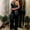 Black, variant on Summer Outfits for Women 2024 Trendy Women's Fashion Sleeveless Sequins Sexy Slim Fitting Suspender Playsuit Jumpsuit(Black,L)