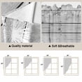 thumbnail image 5 of White Dandelion Swag Valances for Windows 2 Pack, Kitchen Window Curtains 36 Inch Length, Spring Flowers Plants Vintage Gray Wood Privacy Swag Curtains for Living Room/Bathroom 36"x36", 5 of 8