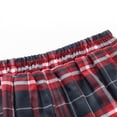 thumbnail image 6 of HILEELANG Little Girl School Uniform Pleated Scooter Skirt With Under Shorts Wine Black Red Plaid Elastic Waist Skirt 6-7 Years, 6 of 7