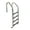 Stainless Steel, variant on Aqua Select Stainless Steel Inground Swimming Pool 3 Step Ladder with Plastic Steps