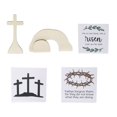 thumbnail image 2 of 1 Set Of Easter Tiered Tray Decor Easter Table Wooden Sign Decorations Easter Bunny Tray Decor Crucifix Tabletop Decor Rustic Tiered Tray Decor For Farmhouse Kitchen Home Decorations Kitc, 2 of 9