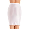 thumbnail image 5 of Minifaldas ceñidas para mujer, ropa de fiesta Rave brillante, informal, elástica, de Color sólido, de cintura alta, 5 of 5