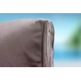 thumbnail image 5 of Malmo 4-Piece Resin Wicker Outdoor Furniture Loveseat Sofa Set, Two Armchairs, and Coffee Table (Full-Round Natural Wicker, Sunbrella Canvas Charcoal), 5 of 5