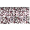 thumbnail image 1 of Ambesonne Geometric Window Valance, Abstract Square Shape, 54" X 18", Brown Purple Grey, 1 of 3