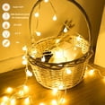 thumbnail image 2 of cadena de luz led caja de batería cadena de luz bola redonda bola de burbuja cadena de luz iluminación de navidad luces del árbol de navidad decoración de vacaciones, 2 of 7