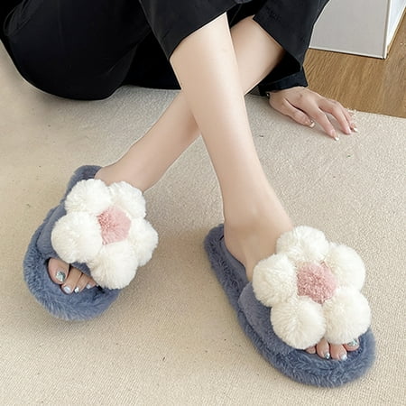 

Summer Slippers For Women Beach Accesseories Flip Flops For Women Womens Slippers Indoor Home Fashion Flower Lightweight Winter Warm Cotton Slippers Swimming Pool Accessories Mens Women Slippers