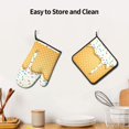 thumbnail image 6 of Gaeub White Ice Cream Print Oven Mitts and Pot Holders Sets of 2,Heat Resistant Pad,Cooking Gloves, for Baking BBQ Home Decor, 6 of 7