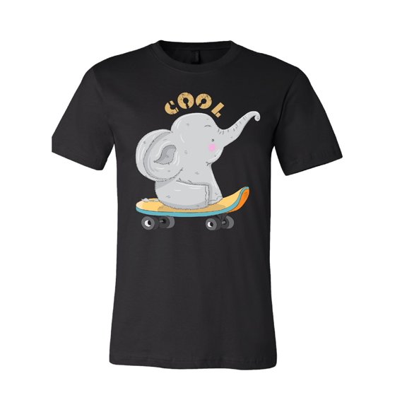 Cool Elephant Skateboard Graphic T-Shirt