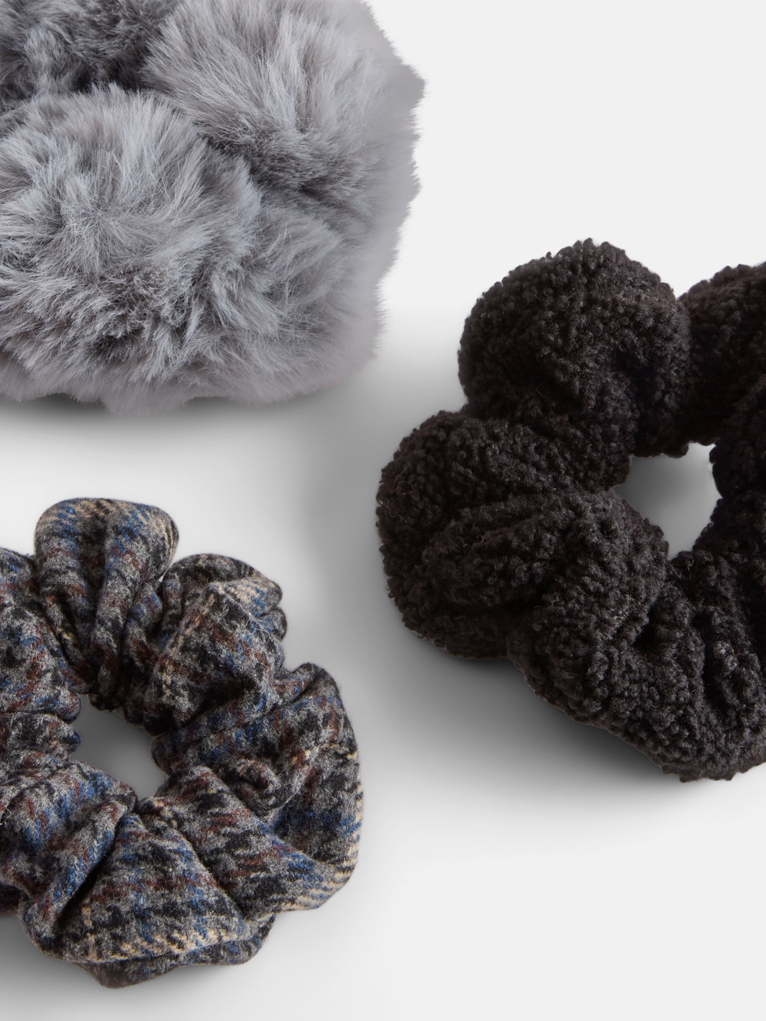 MNYC Women's Earmuff w/ Scrunchie Set Black Multi