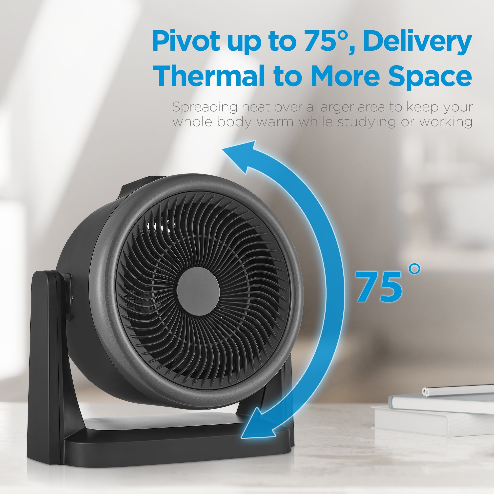 Buy Midea 2-in-1 Turbo Heater Fan Black at Ubuy Nepal