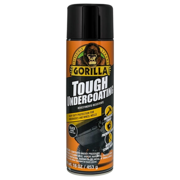 Gorilla Tough Undercoating Black, Heavy-Duty Automotive Undercoating, 14.3oz